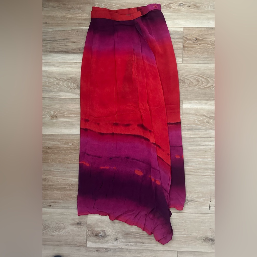 Vintage Georgiou Studio Maxi Wrap Skirt 10